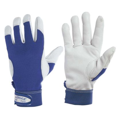 Immagine di GUANTO FIORE DORSO BLU/MAGLIA CON STRAPPO TG.9 CON BLISTER IN COPPIA