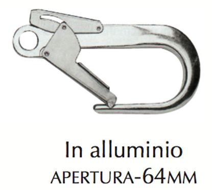 Immagine di MOSCHETTONE ALLUMINIO APERTURA 64 MM