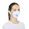 Immagine di MASCHERA FILTRANTE CON VALVOLA FFP3 NR SERIE BLS513V CONFEZIONE 10 PZ BLS
