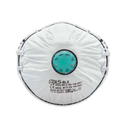 Immagine di MASCHERA FILTRANTE CON VALVOLA FFP1 NR SERIE BLS122W CONFEZIONE 15 PZ BLS