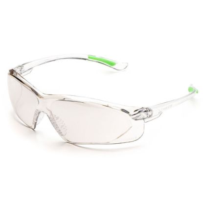 Immagine di OCCHIALI DI PROTEZIONE LENTE TRASPARENTE ANTIRIFLESSO E MONTATURA TRASPARENTE/VERDE UNIVET