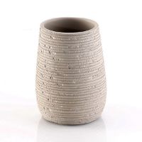 Immagine di PORTASPAZZOLINI DA APPOGGIO GEMINI IN RESINA TORTORA GEDY