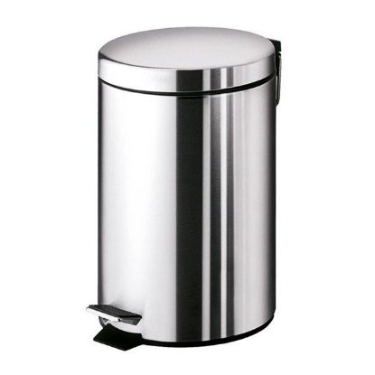 Immagine di PORTARIFIUTI ARGENTA 5 LT METALLO CROMO GEDY