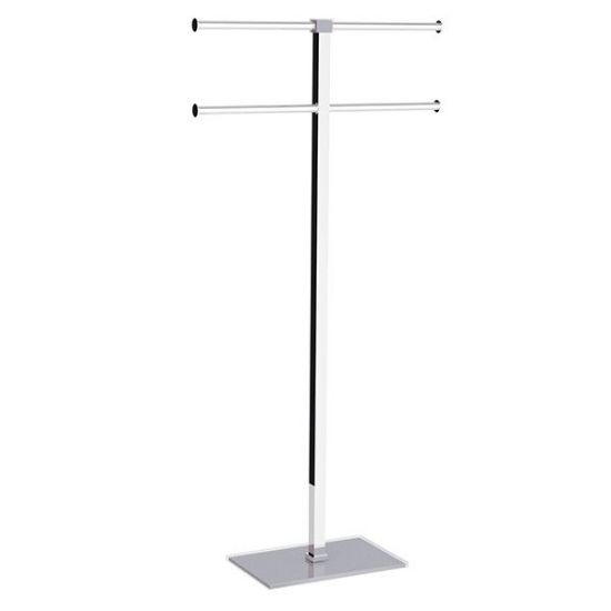 Immagine di PIANTANA A TERRA PORTASALVIETTE RAINBOW ARGENTO GEDY