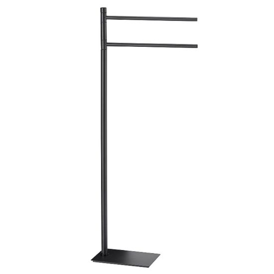 Immagine di PIANTANA A TERRA PORTASALVIETTE TRILLY NERO MATT GEDY