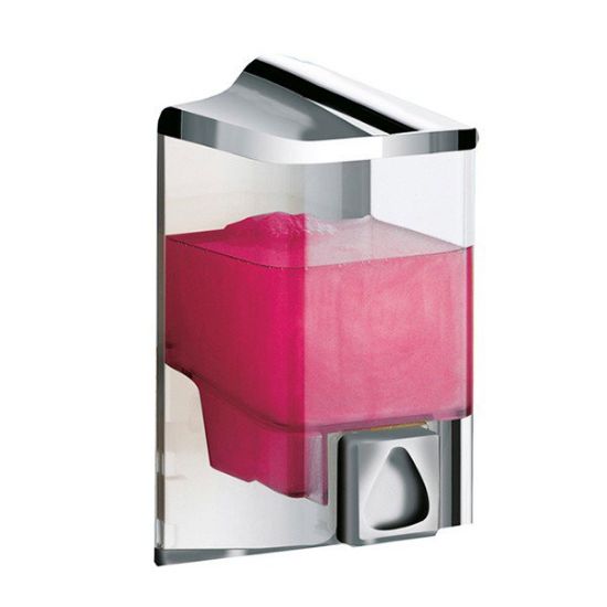 Immagine di DISTRIBUTORE DI SAPONE A PARETE RALLY 1000 ML RESINA CROMO LUCIDO GEDY