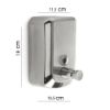 Immagine di DISTRIBUTORE DI SAPONE A PARETE EPOS 800 ML ACCIAIO INOX AISI 304 GEDY