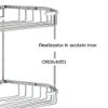 Immagine di PORTA OGGETTI DOCCIA A PARETE ANGOLARE 2 RIPIANI 20x15 CM CROMO GEDY