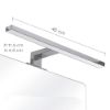 Immagine di LAMPADA LED MADEIRA 8 W 45 CM CROMO GEDY