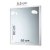 Immagine di SPECCHIO G-JUNIOR 55x60 CM CON LUCI RESINA BIANCO GEDY