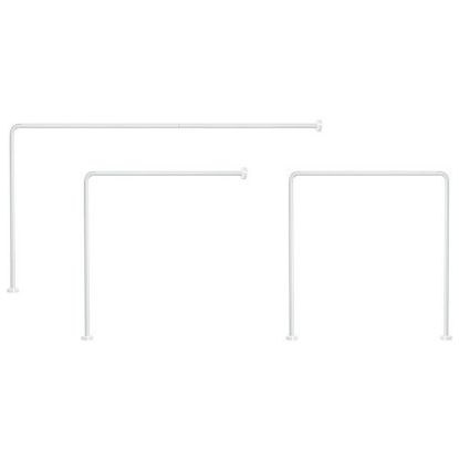 Immagine di ASTA DOCCIA UNIVERSALE 90x90 - 80x170 - 90x85x90 CM BIANCO