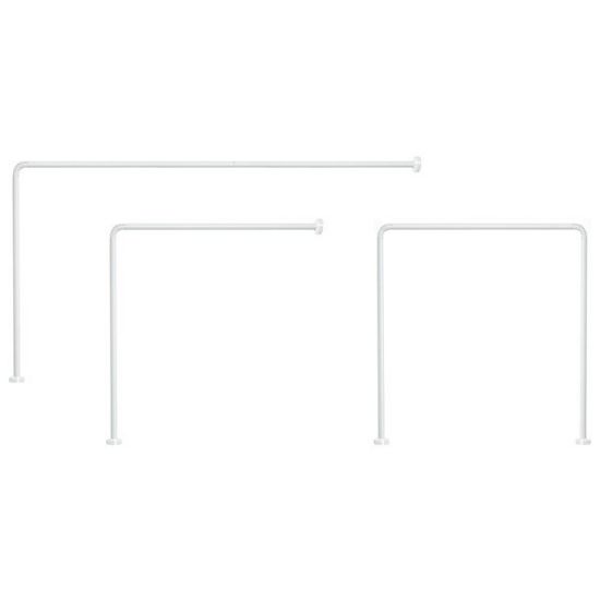 Immagine di ASTA DOCCIA UNIVERSALE 90x90 - 80x170 - 90x85x90 CM BIANCO