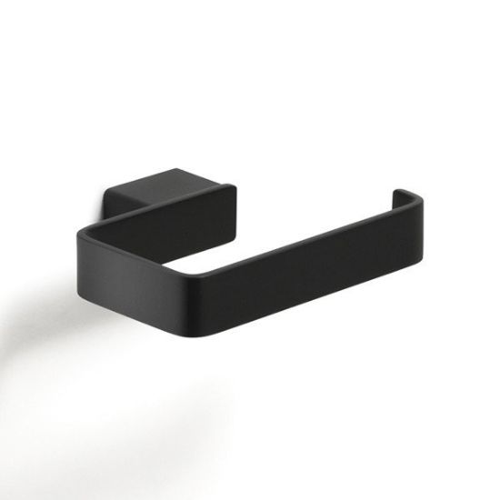 Immagine di PORTAROTOLO A PARETE LOUNGE 13x9,6x2,2 CM NERO MATT GEDY