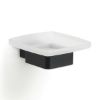 Immagine di PORTASAPONE A PARETE LOUNGE 12x12x4,1 CM NERO MATT GEDY