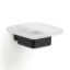 Immagine di PORTASAPONE A PARETE LOUNGE 12x12x4,1 CM NERO MATT GEDY
