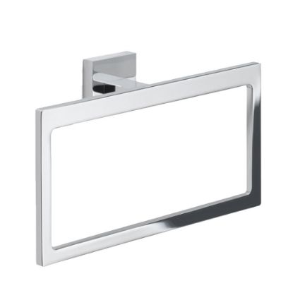 Immagine di PORTASALVIETTE A PARETE ELBA AD ANELLO CROMO GEDY