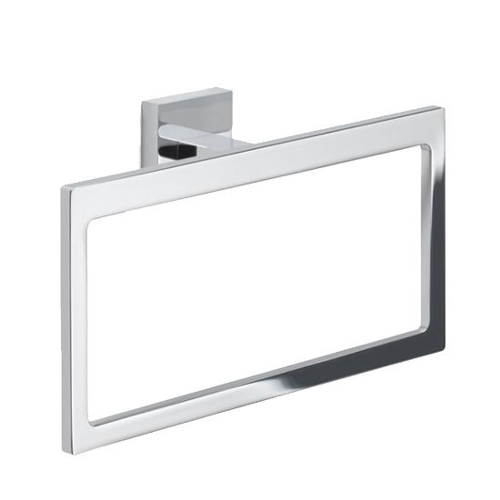 Immagine di PORTASALVIETTE A PARETE ELBA AD ANELLO CROMO GEDY