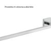Immagine di PORTASALVIETTE A PARETE ELBA 60 CM CROMO GEDY