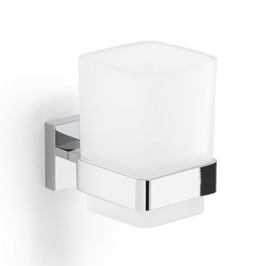 Immagine di PORTASPAZZOLINI A PARETE ELBA CROMO GEDY