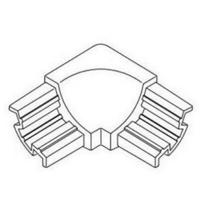 Immagine di ANGOLO INTERNO PVC BIANCO PER SGUSCIA 10/10 MM