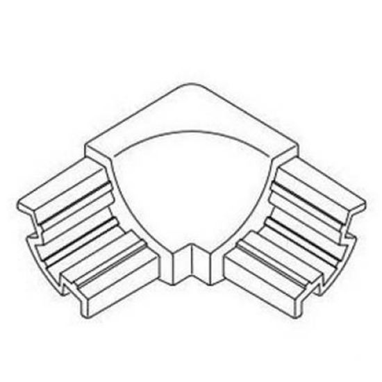 Immagine di ANGOLO INTERNO PVC BIANCO PER SGUSCIA 10/10 MM