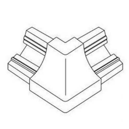 Immagine di ANGOLO ESTERNO PVC BIANCO PER SGUSCIA 10/10 MM