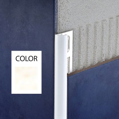 Immagine di PROFILO ANGOLARE ESTERNO PVC 10 MM CREMA CHIARO L. 2,60 MT
