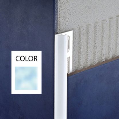 Immagine di PROFILO ANGOLARE ESTERNO PVC 10 MM AZZURRO L. 2,60 MT