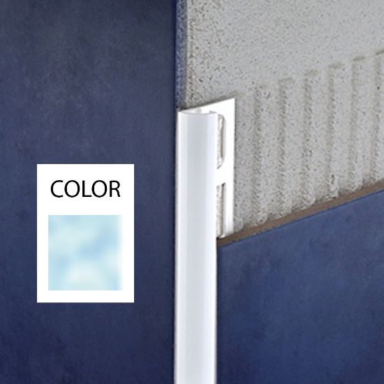 Immagine di PROFILO ANGOLARE ESTERNO PVC 10 MM AZZURRO L. 2,60 MT