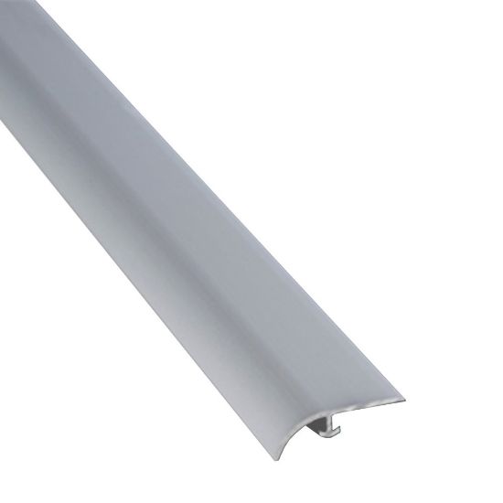 Immagine di PROFILO DI RACCORDO PER PAVIMENTI LVT ALLUMINIO ANODIZZATO ARGENTO 4-6 MM L. 270 CM
