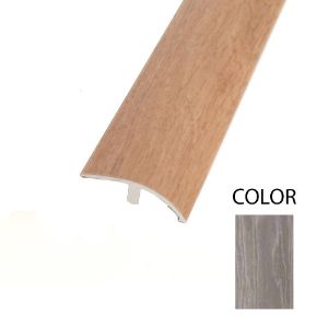 Immagine di PROFILO ALLUMINIO RIVESTITO DEC. 91 TERMINALE DIVERSO LIVELLO SPESSORE 6,5/10 270 CM (PER LAMINATO)