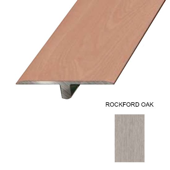 Immagine di PROFILO ALLUMINIO RIVESTITO DEC. 13 GIUNZIONE PARI LIVELLO L. 4 CM L. 270 CM (PER LAMINATO)