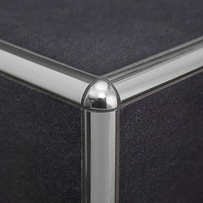 Immagine di RACCORDO ANGOLO ESTERNO PER PROFILO INOX TONDO SPESSORE 12,5 MM COD. TIE/12,5