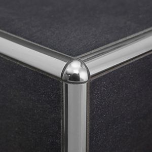 Immagine di RACCORDO ANGOLO ESTERNO PER PROFILO INOX TONDO SPESSORE 10 MM COD. TIE/10