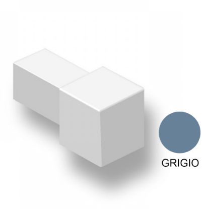 Immagine di TAPPO PER PROFILO ANGOLARE QUADRO ALLUMINIO GRIGIO SPESSORE 10 MM COD. ZQVN/10/EI