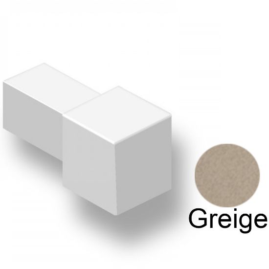 Immagine di TAPPO PER PROFILO ANGOLARE QUADRO ALLUMINIO GREIGE SPESSORE 10 MM COD. ZQVN/10/EI