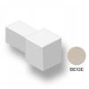 Immagine di TAPPO PER PROFILO ANGOLARE QUADRO ALLUMINIO BEIGE SPESSORE 10 MM COD. ZQVN/10/EI