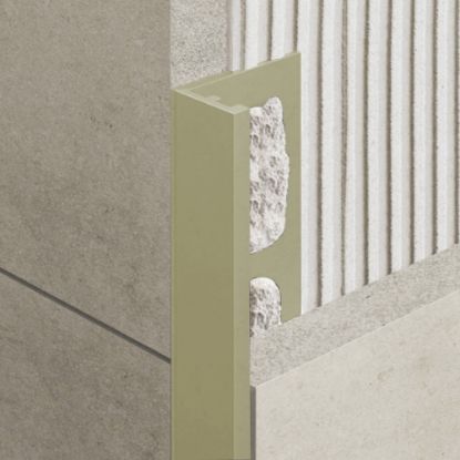 Immagine di PROFILO ANGOLARE ELLE ALLUMINIO VERNICIATO 134 SETA SPESSORE 10 MM L. 270 CM COD. ZV/10