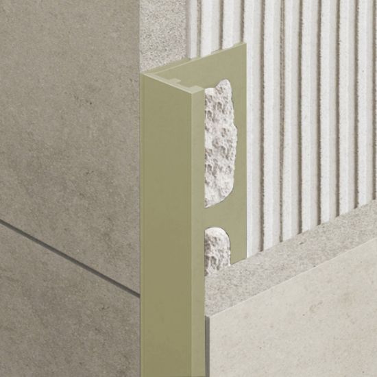 Immagine di PROFILO ANGOLARE ELLE ALLUMINIO VERNICIATO 134 SETA SPESSORE 10 MM L. 270 CM COD. ZV/10