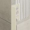 Immagine di PROFILO ANGOLARE ELLE ALLUMINIO VERNICIATO 132 BEIGE SPESSORE 10 MM L. 270 CM COD. ZV/10
