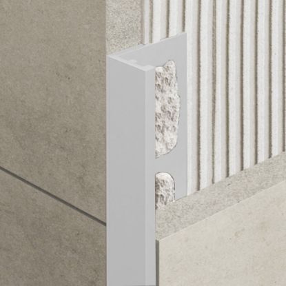 Immagine di PROFILO ANGOLARE ELLE ALLUMINIO VERNICIATO 110 MANHATTAN SPESSORE 10 MM L. 270 CM COD. ZV/10