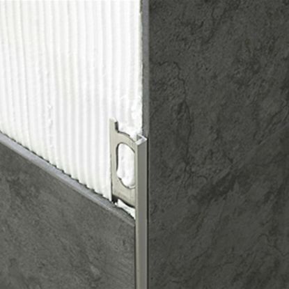 Immagine di PROFILO ANGOLARE ELLE ALLUMINIO ANODIZZATO ARGENTO SPESSORE 8 MM L. 270 CM COD. ZA/8