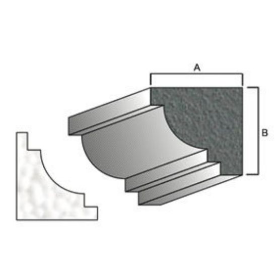 Immagine di MATRICE POLISTIROLO BASE 10x10 CM BARRA 2 MT