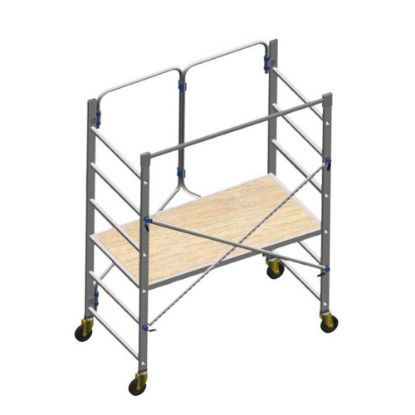 Immagine di TRABATTELLO ALLUMINIO MODELLO SPECIAL PIEGO ALT0 CM 198,5 (ALTEZZA MAX DI LAVORO CM 286) FACAL