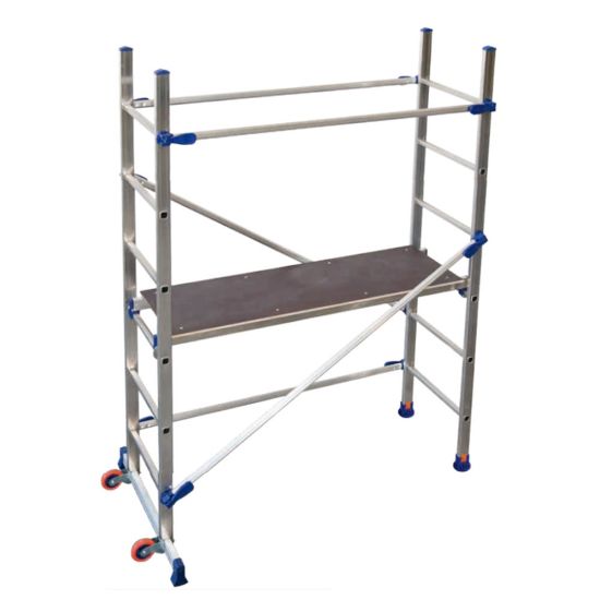 Immagine di TRABATTELLO ALLUMINIO MODELLO P6 ALTO CM 189 (ALTEZZA MAX DI LAVORO CM 290) FACAL