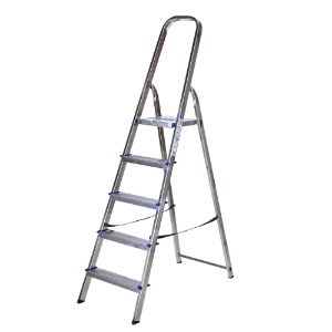 Immagine di SCALA A LIBRETTO ALLUMINIO 5 GRADINI MODELLO ALFA ALTEZZA MAX DI LAVORO 295 CM FACAL