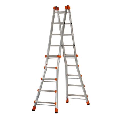 Immagine di SCALA PEPPINA ALLUMINIO 5+5 ALTEZZA DI LAVORO MASSIMA 570 CM GIERRE