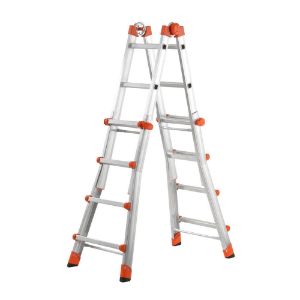 Immagine di SCALA PEPPINA ALLUMINIO 4+4 ALTEZZA DI LAVORO MASSIMA 470 CM GIERRE