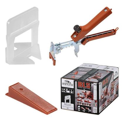 Immagine di KIT DISTANZIATORI LIVELLANTI 250 BASI + 250 CUNEI + 1 PINZA RAIMONDI