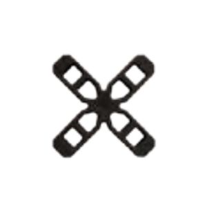 Immagine di DISTANZIATORI A CROCE 7 MM CONFEZIONE 250 PZ STAMPLAST